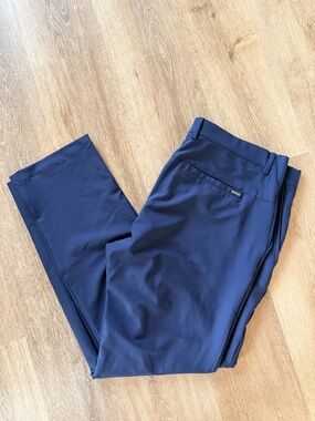 Greg Norman Collection Navy Golf Pants - Modern Flat Front